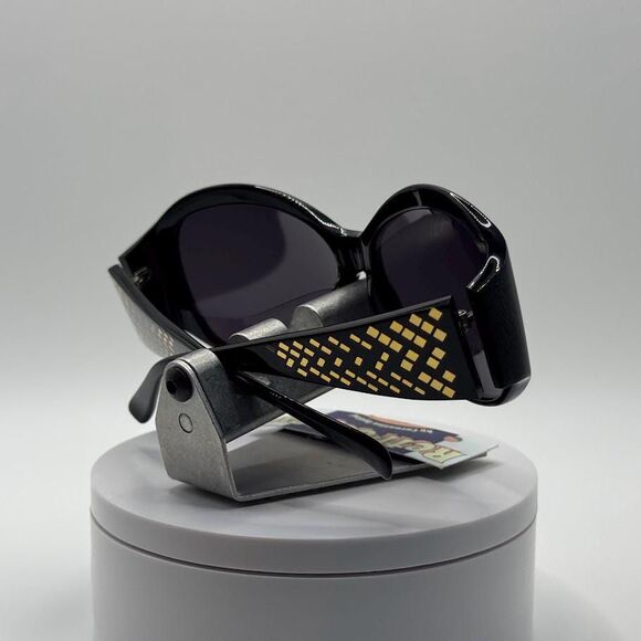 NOS Vintage Y2K Designer Sunglasses | Cole Haan | Oversized Black Plastic Style main image 8